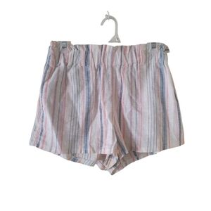 Cali 1850 Linen Striped Shorts